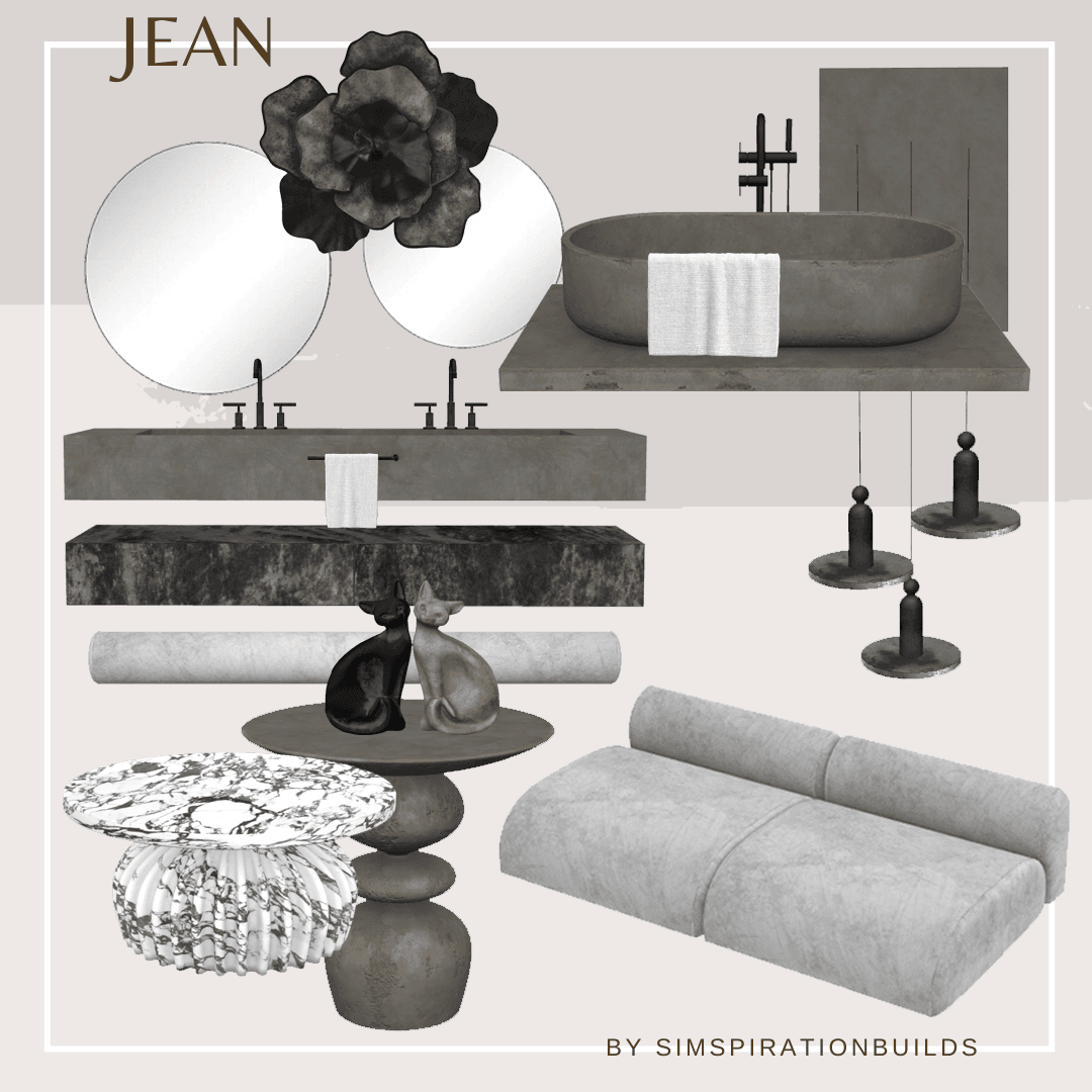 Галерея мода Сет для ванной Jean Set #2